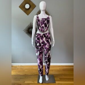 EITH - Purple Paint Corset & Pants Set